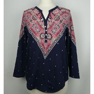 Lucky Brand Los Angeles CA Blouse size L